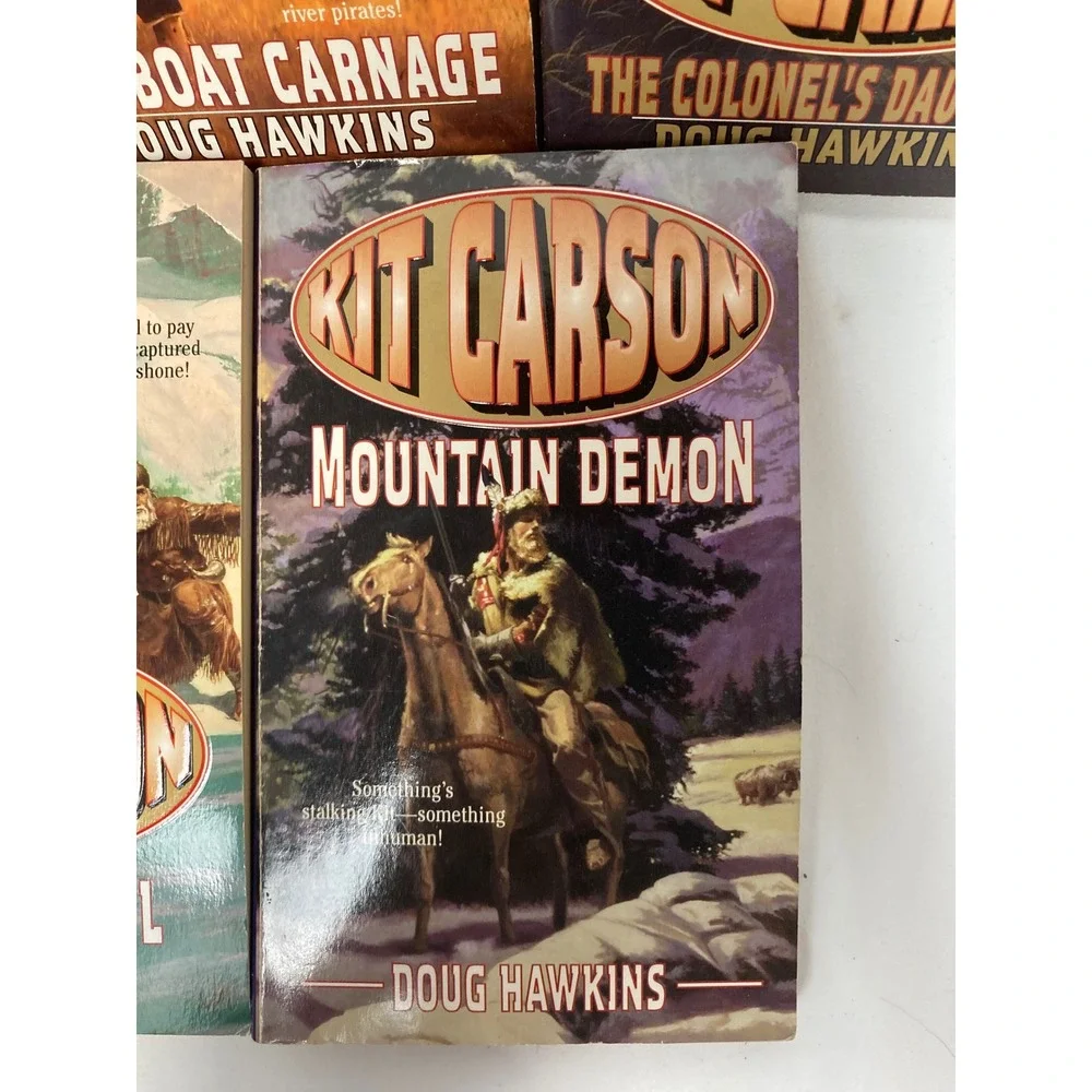 Doug Hawkins Kit Carson Western Paperback Lot of 5 Oregon Travail & 4 More